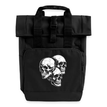 Trio crâne - Sac à dos Roll Top à deux anses - noir - Devant