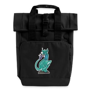 Bandersnatch - Roll Top Backpack with Two Handles - black - Front