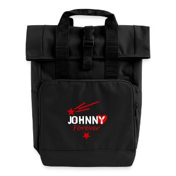 Johnny für immer - Rolltop Rucksack mit zwei Griffen - Schwarz - Vorne