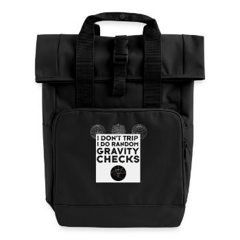nerd Anziehung Astronomie Physik Mathe berechnung - Rolltop Rucksack mit zwei Griffen - Schwarz - Vorne