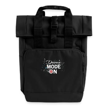 Dance Mode On - cool disco dancing design - Rolltop Rucksack mit zwei Griffen - Schwarz - Vorne