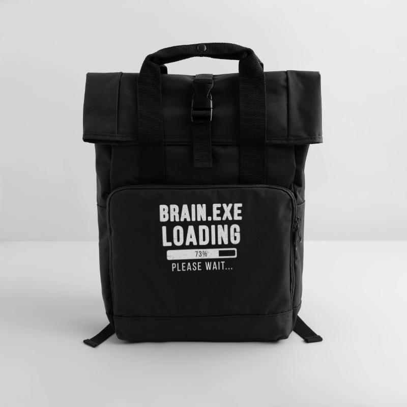Brain.exe loading ... please wait! Roll Top Backpack with Two Handles