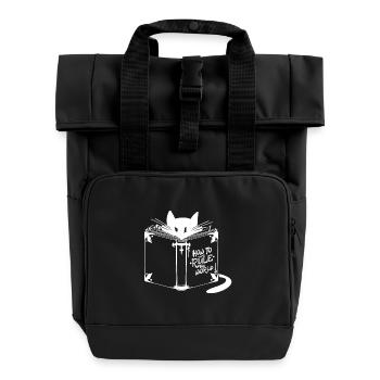 How To Rule The World - Roll Top Backpack with Two Handles - black - Front