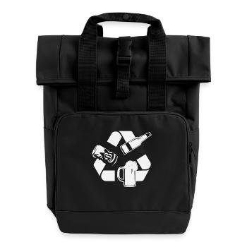 Cycle de la bière - Sac à dos Roll Top à deux anses - noir - Devant