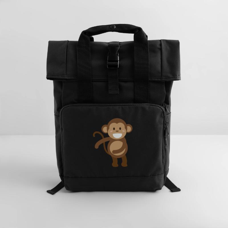 Dancer float dance gift dance trend dance monkey Roll Top Backpack with Two Handles