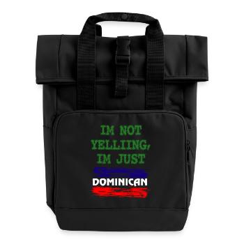 République dominicaine - Sac à dos Roll Top à deux anses - noir - Devant