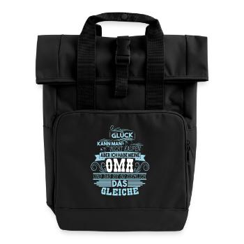 T-shirt for uncle happiness you can not buy OMA - Roll Top Backpack with Two Handles - black - Front