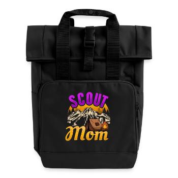 Scout Tents Scout Camp - Roll Top Backpack with Two Handles - black - Front