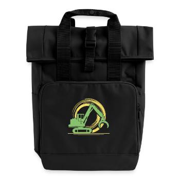 Harvester - Rolltop Rucksack mit zwei Griffen - Schwarz - Vorne