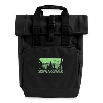 Schwarzwald - Rolltop Rucksack mit zwei Griffen - Schwarz - Vorne