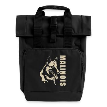 Malinois - Sac à dos Roll Top à deux anses - noir - Devant