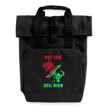 Investor Shares - Roll Top Backpack with Two Handles - black - Front