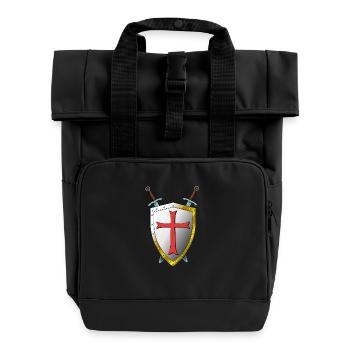 Templer Bouclier et Épées - Templiers - Sac à dos Roll Top à deux anses - noir - Devant