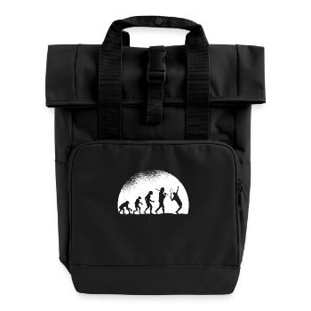 Evolution Tennis - Rolltop Rucksack mit zwei Griffen - Schwarz - Vorne