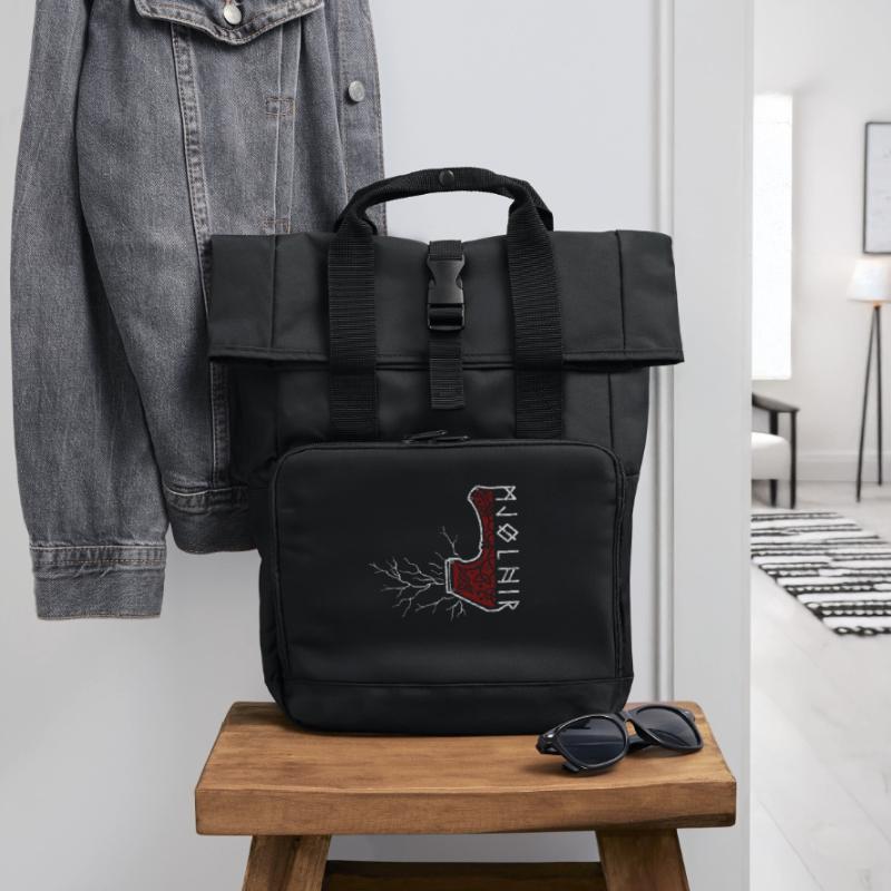 Le marteau de Thor avec flash - Mjölnir Sac à dos Roll Top à deux anses
