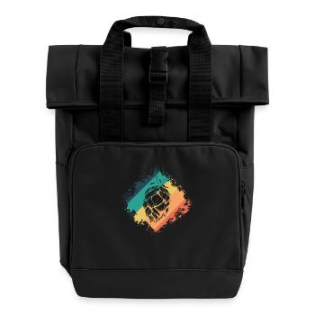 Bierbrauen Hopfen schöne Pflanze - Rolltop Rucksack mit zwei Griffen - Schwarz - Vorne