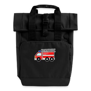 Fire brigade - Roll Top Backpack with Two Handles - black - Front