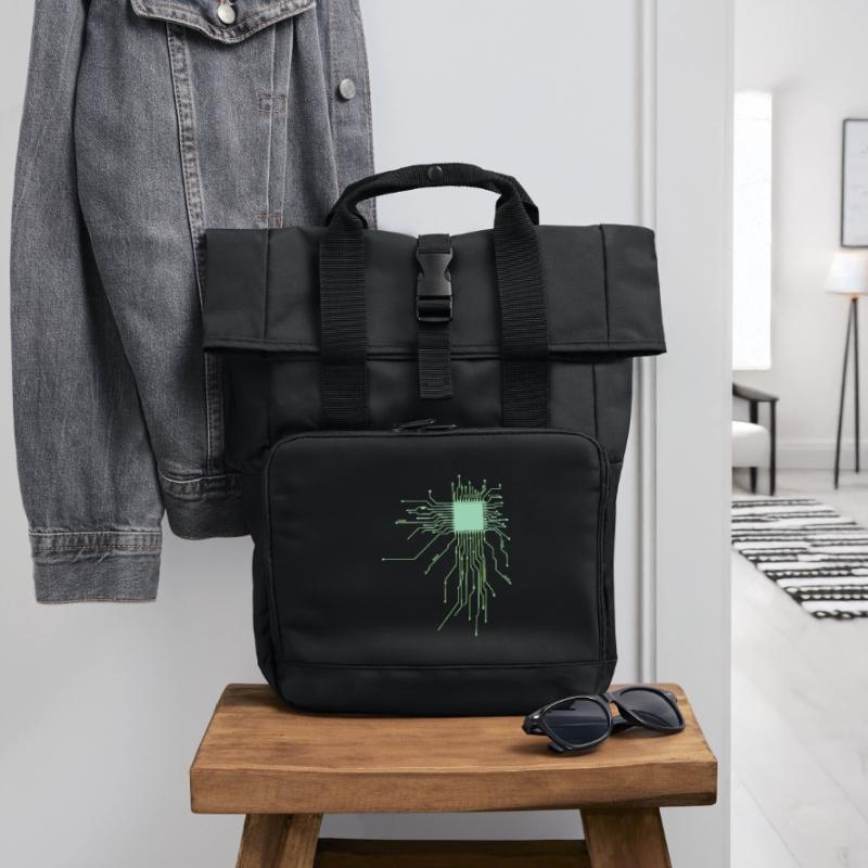 conseil d’administration core cpu ordinateur nerd pc humour geek code Sac à dos Roll Top à deux anses