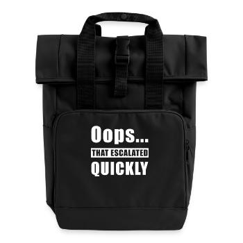 Escalade - Sac à dos Roll Top à deux anses - noir - Devant