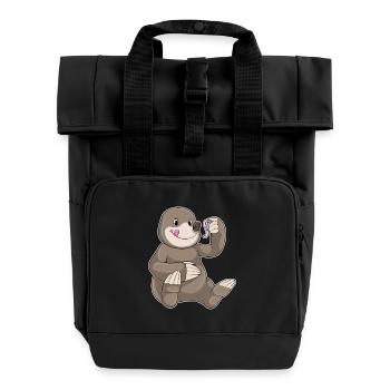 Maulwurf Regenwurm - Rolltop Rucksack mit zwei Griffen - Schwarz - Vorne
