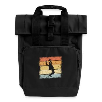 Tanzen Sunset - Rolltop Rucksack mit zwei Griffen - Schwarz - Vorne