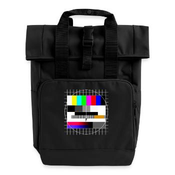 Image de test TV 90s Party 80s Retro 90s - Sac à dos Roll Top à deux anses - noir - Devant