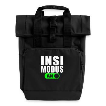 INSI MODUS - Rolltop Rucksack mit zwei Griffen - Schwarz - Vorne