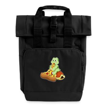 Pizza Tortue - Sac à dos Roll Top à deux anses - noir - Devant