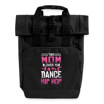 Cette maman adore danser le Hip Hop - Sac à dos Roll Top à deux anses - noir - Devant