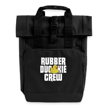 Rubber Duck Rubber Duckie Crew - Rolltop Rucksack mit zwei Griffen - Schwarz - Vorne