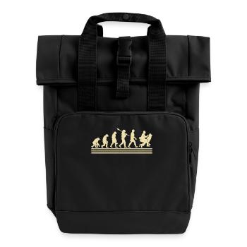 Dental hygienists Evolution - Roll Top Backpack with Two Handles - black - Front