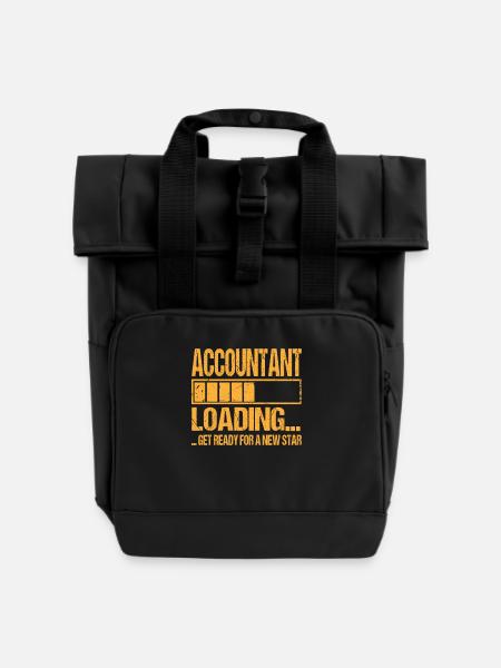 Buchhalter loading Buchhalter Ausbildung - Rolltop Rucksack mit zwei Griffen - Schwarz