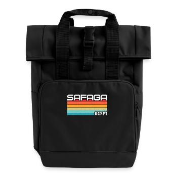 Holiday Travel Egypt Red Sea Safaga - Roll Top Backpack with Two Handles - black - Front