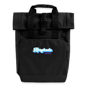 Holiday Trip Egypt Red Sea Hurghada - Roll Top Backpack with Two Handles - black - Front