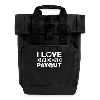 Dividend Shareholder Shares - Roll Top Backpack with Two Handles - black - Front