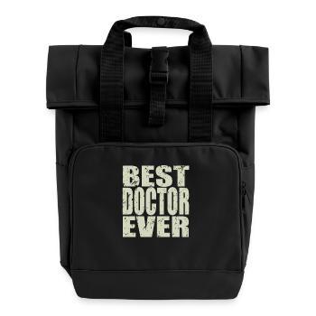 Meilleur médecin de tous les temps Doctor Gift - Sac à dos Roll Top à deux anses - noir - Devant
