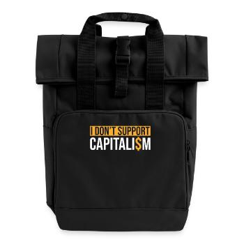 Sozialismus Sozialistischer Spruch - Rolltop Rucksack mit zwei Griffen - Schwarz - Vorne