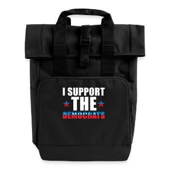Soutien des démocrates aux États-Unis - Sac à dos Roll Top à deux anses - noir - Devant