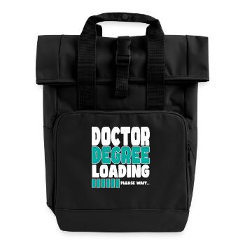 Doctor invites training - Roll Top Backpack with Two Handles - black - Front