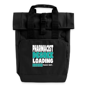 Pharmacist invites training - Roll Top Backpack with Two Handles - black - Front
