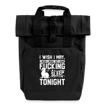 Dormez un peu ce soir phoque - Sac à dos Roll Top à deux anses - noir - Devant
