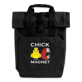 Chick Magnet - Roll Top Backpack with Two Handles - black - Front