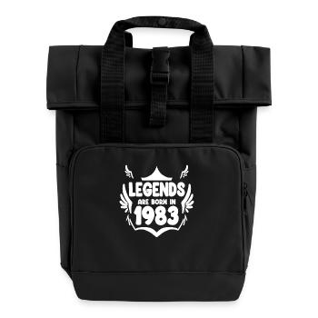 1983 - Born 1983 - Roll Top Backpack with Two Handles - black - Front