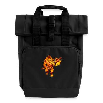 Griechische Mythologie - Minotaurus - Rolltop Rucksack mit zwei Griffen - Schwarz - Vorne