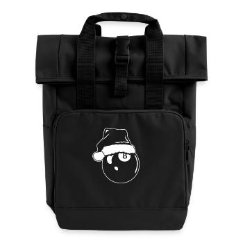 Bal de billard de Noël - Sac à dos Roll Top à deux anses - noir - Devant