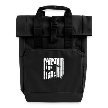 Parkour Sport Training Fitness - Sac à dos Roll Top à deux anses - noir - Devant