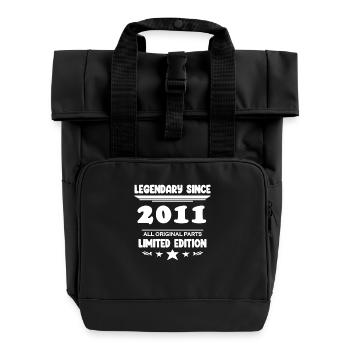 2011 - Année 2011 - Année 2011 - Sac à dos Roll Top à deux anses - noir - Devant