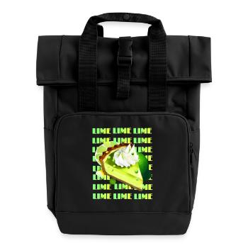 Tarte au citron vert clé - Sac à dos Roll Top à deux anses - noir - Devant