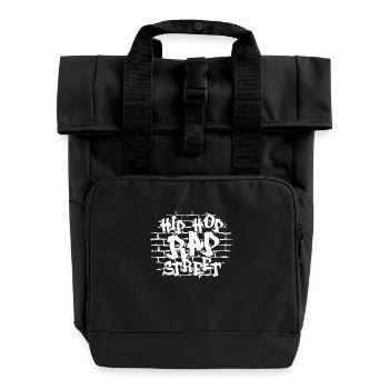 Hip Hop Rap Musique de rue Genre Rap - Sac à dos Roll Top à deux anses - noir - Devant