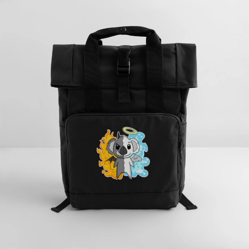 Koala - Angels and Devils Roll Top Backpack with Two Handles